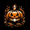 Halloween Pumpkin Digital Image Four Pictures Illustration For Sublimation PNG File Zip Folder 2nd Option 4