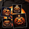 Halloween Pumpkin Digital Image Four Pictures Illustration For Sublimation PNG File Zip Folder 3rd Option 0