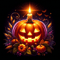 Halloween Pumpkin Digital Illustration Four Images Clip Art PNG File Zip Folder 1 3