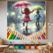 Children In The Rain Digital Illustration Digital Picture PNG File 0
