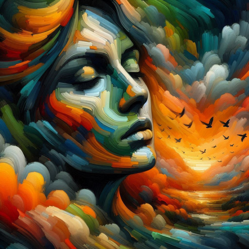 Greenorange Fantasy Digital Illustration Digital Picture Digital Image PNG File2 1