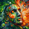 Greenorange Fantasy Digital Illustration Digital Picture Digital Image PNG File3 1