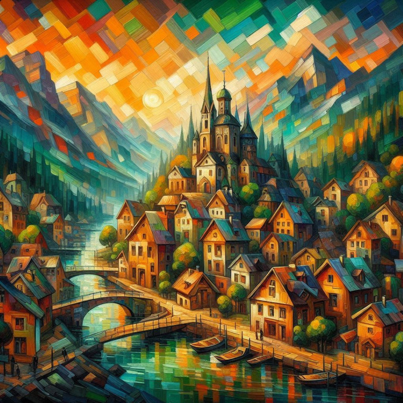 Greenorange Fantasy Digital Illustration Digital Picture Digital Image PNG File5 1