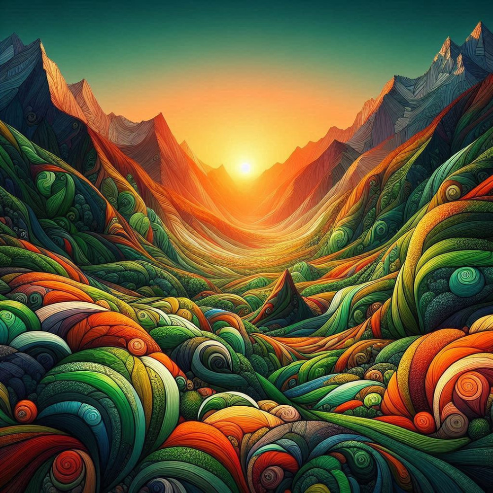 Greenorange Fantasy Digital Illustration Digital Picture Digital Image PNG File6 1