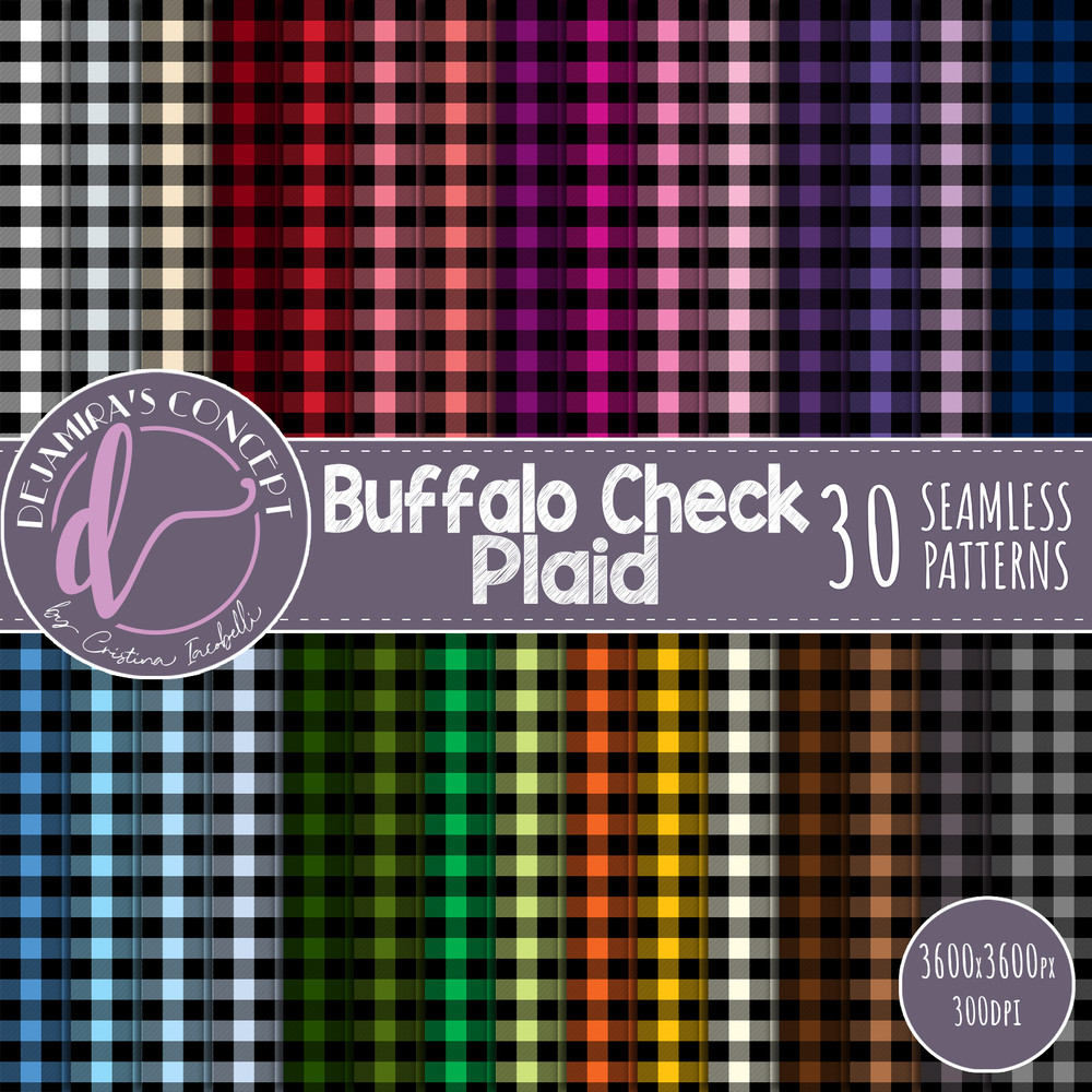 BUFFALO CHECK PLAID Seamless Patterns Seamless Plaid Patterns Seamless Check Plaid Patterns In Bright Colors 0
