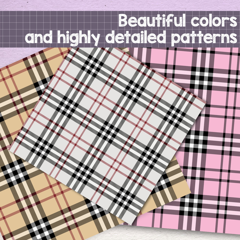 CLASSIC TARTAN PLAID Seamless Patterns Fashion Seamless Tartan Plaid Patterns Tartan Plaid Textures 4