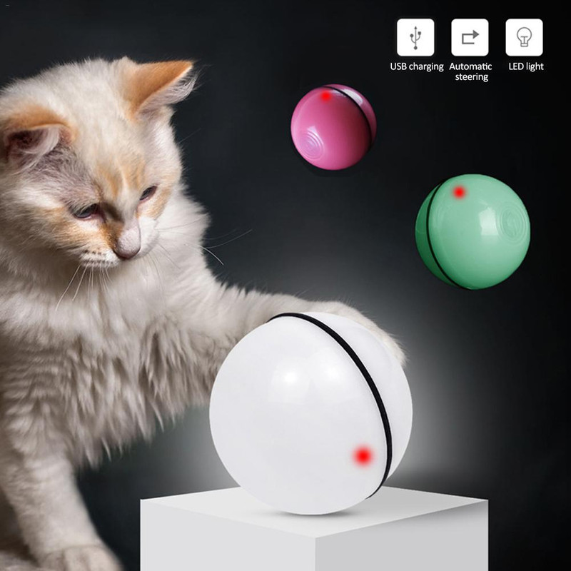 LED Laser Electronic Rolling Pet Toy Ball 1