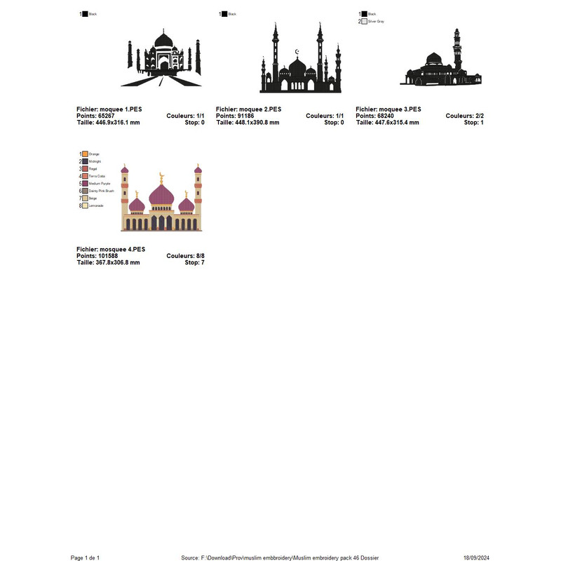 Muslim Embroidery Designs HQ Pack 46 4
