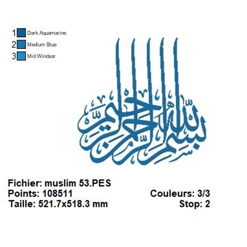 Muslim Embroidery Design HQ Pack 53 1