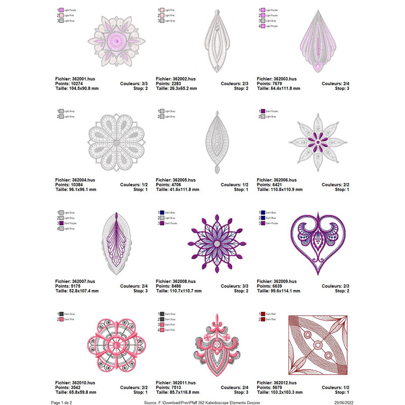 PFAFF Collection 362 Kaleidoscope Elements 3