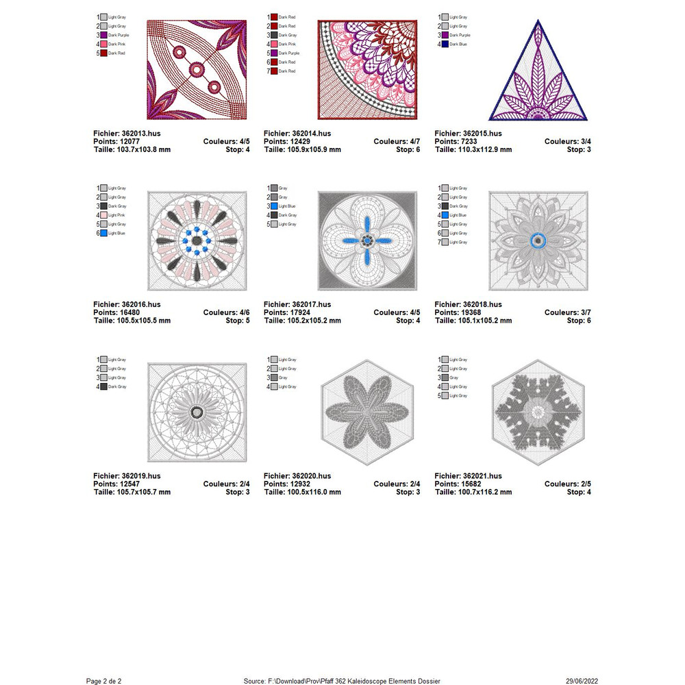 PFAFF Collection 362 Kaleidoscope Elements 4