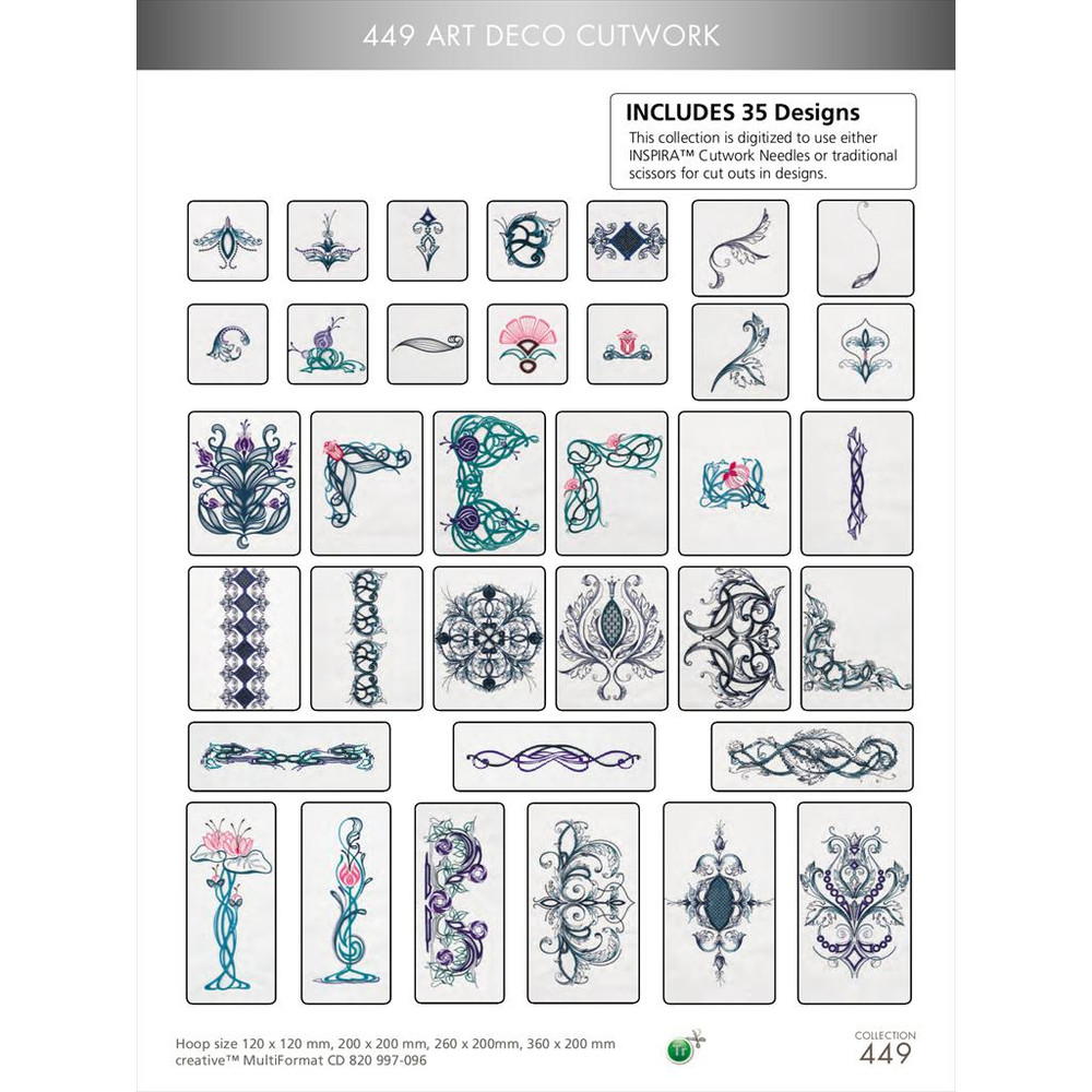 PFAFF Collection 449 Art Deco Cutwork 1