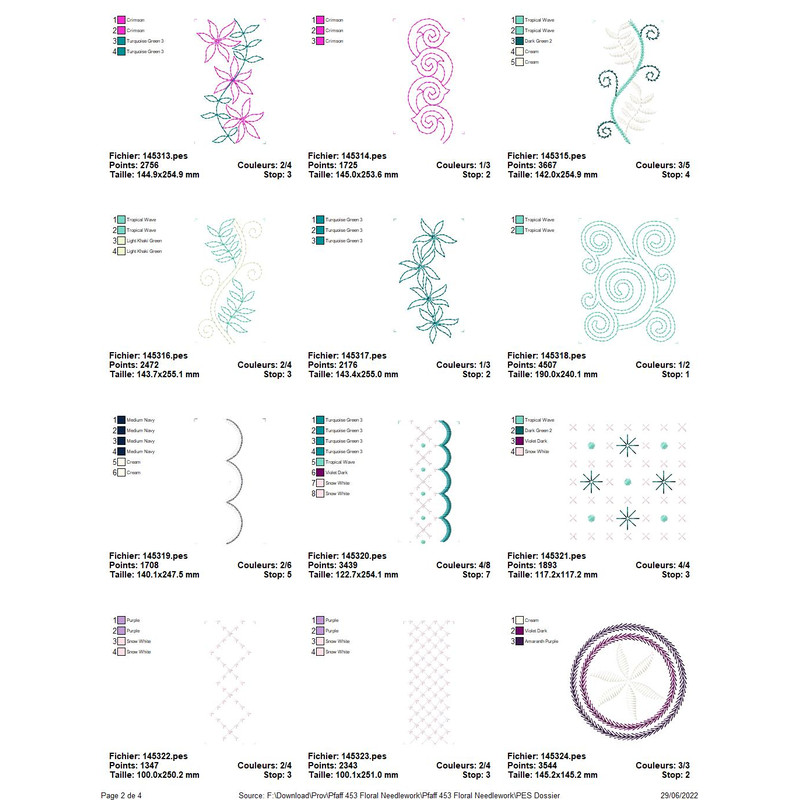 PFAFF Collection 453 Floral Needlework 7
