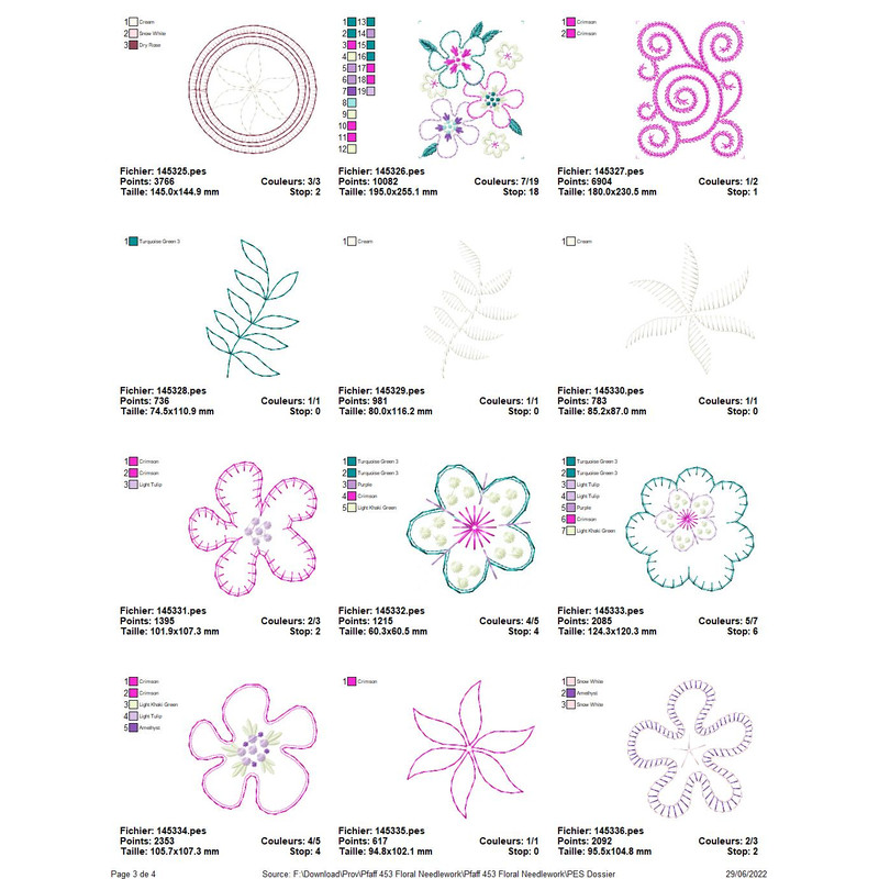 PFAFF Collection 453 Floral Needlework 8