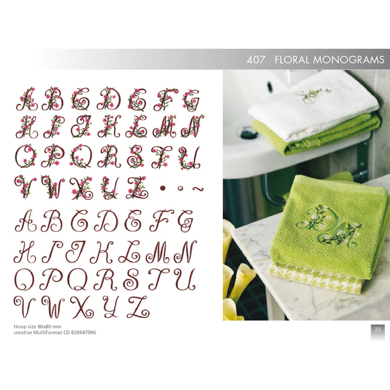PFAFF Collection 407 Floral Monograms 0