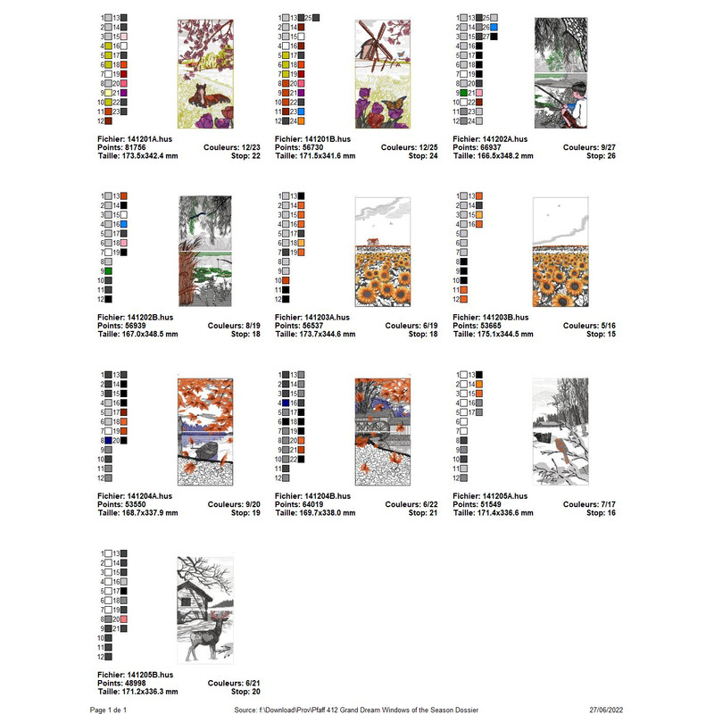 PFAFF Collection 412 Dreams Windows Of The Seasons 2