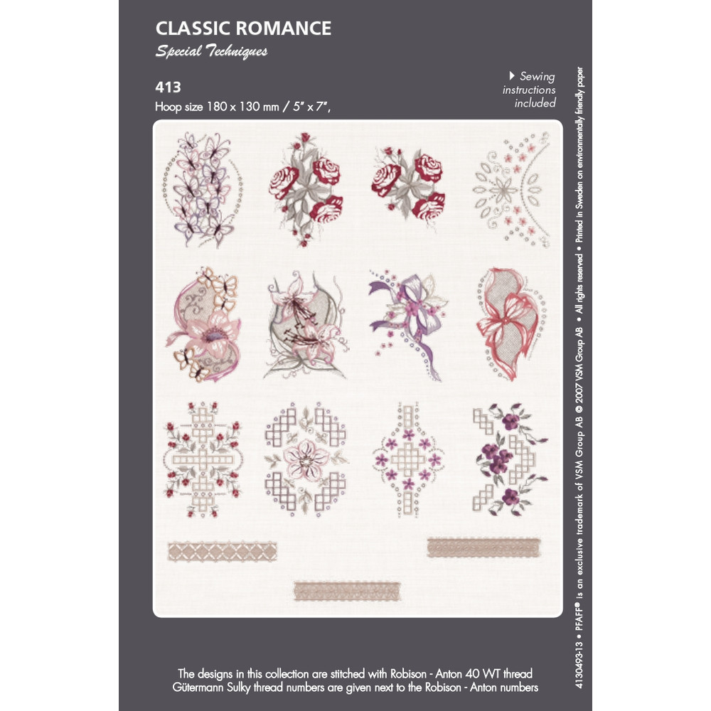 PFAFF Collection 413 Classic Romances 0