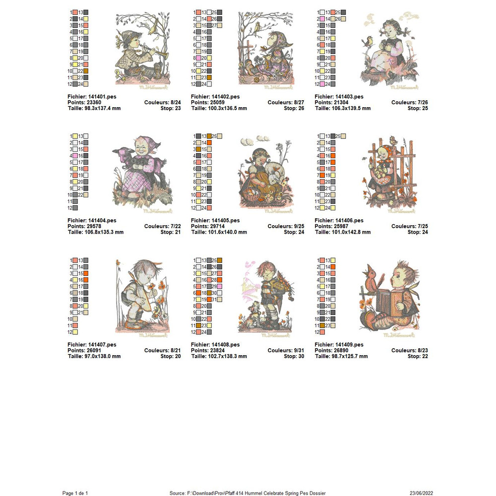 PFAFF Collection 414 Hummel Celebrate Spring 4