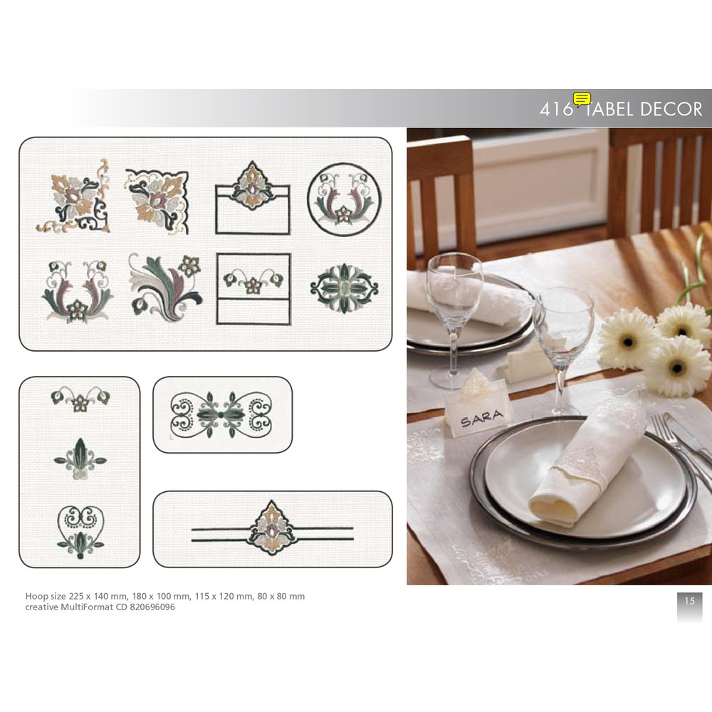 PFAFF Collection 416 Table Decor 0