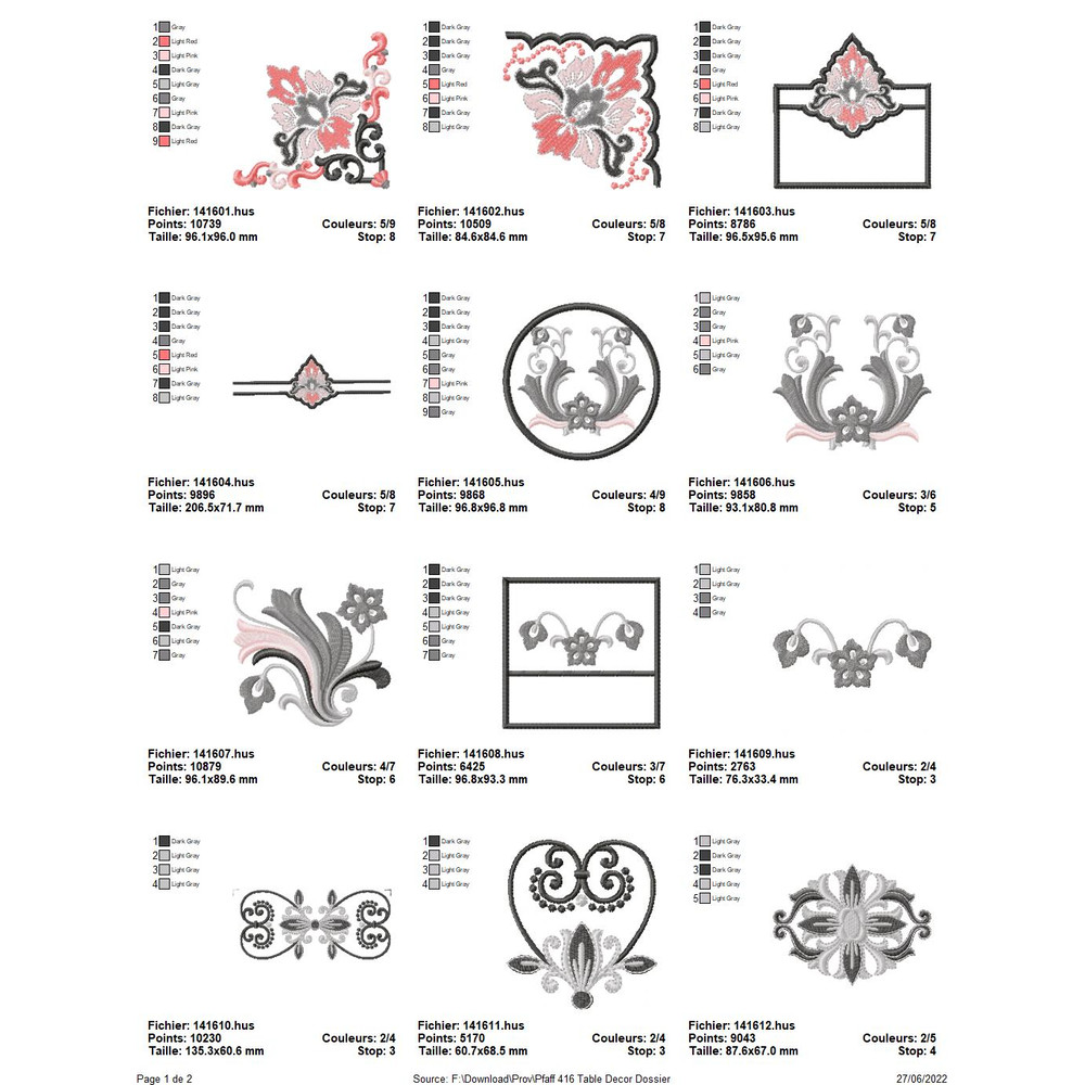 PFAFF Collection 416 Table Decor 14