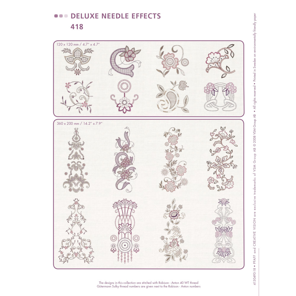 PFAFF Collection 418 Delux Needles Effects 0