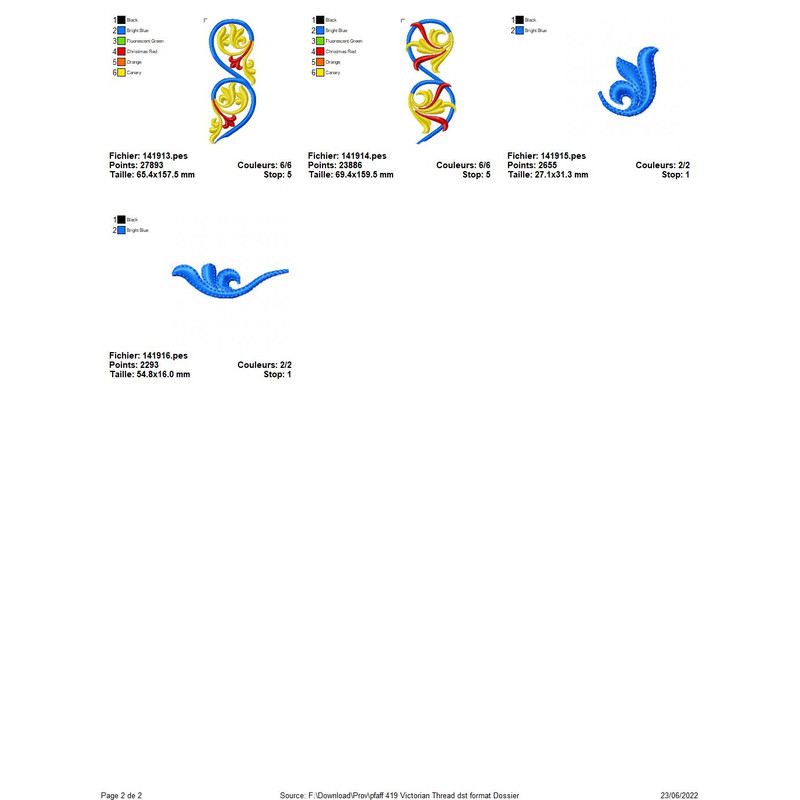PFAFF Collection 419 Victorian Threads 1