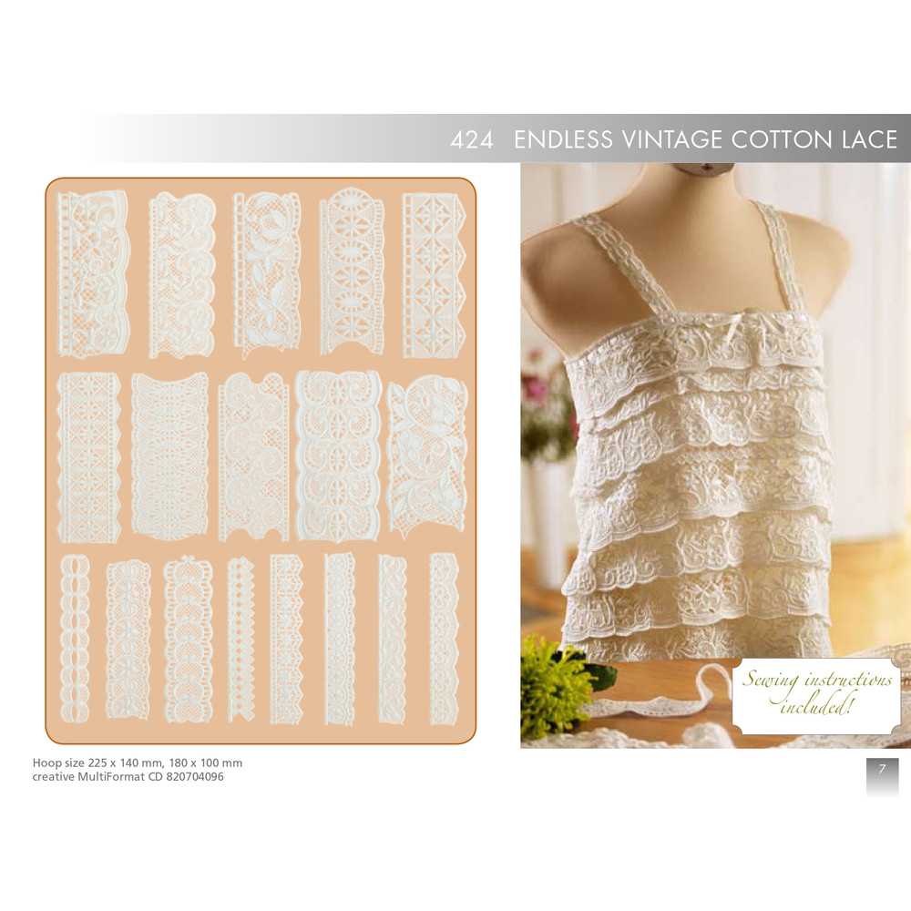 PFAFF Collection 424 Endless Vintage Cotton Lace 0