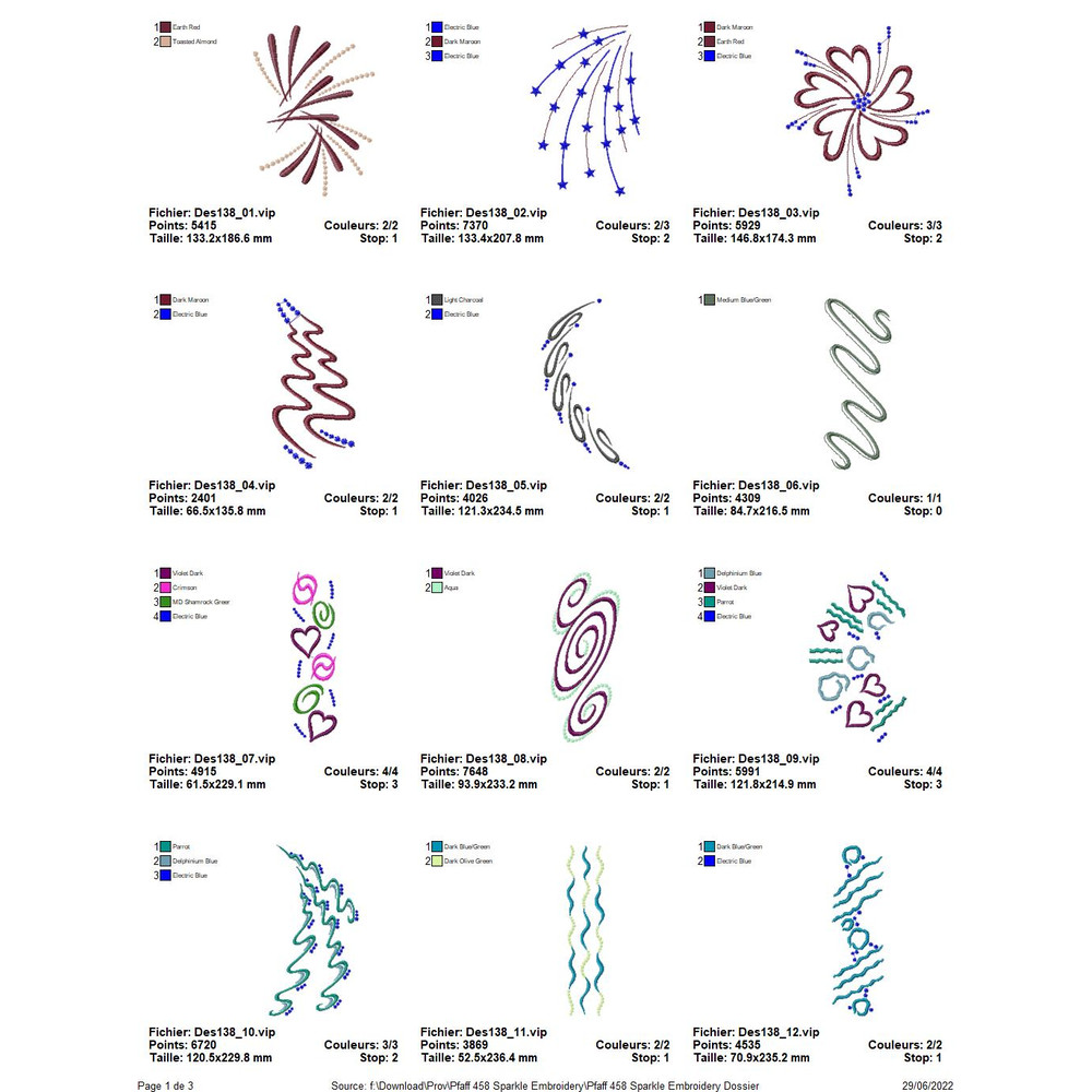 PFAFF Collection 458 Sparkle Embroidery 3
