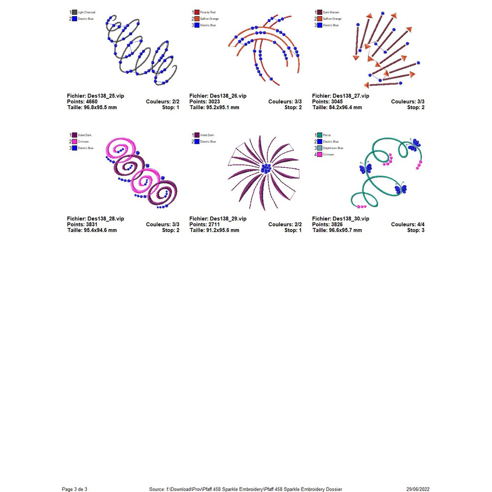 PFAFF Collection 458 Sparkle Embroidery 5