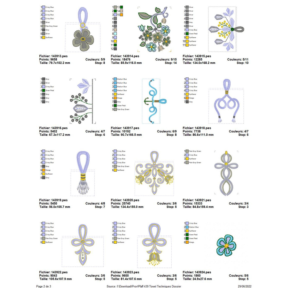 PFAFF Collection 439 Towels Techniques 3