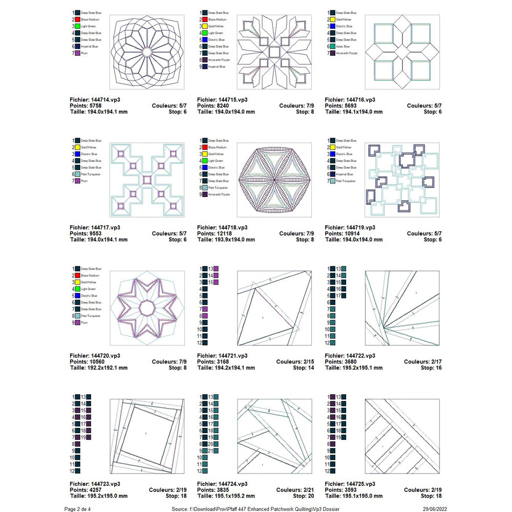 PFAFF Collection 447 Enhanced Patchwork Quilting 4