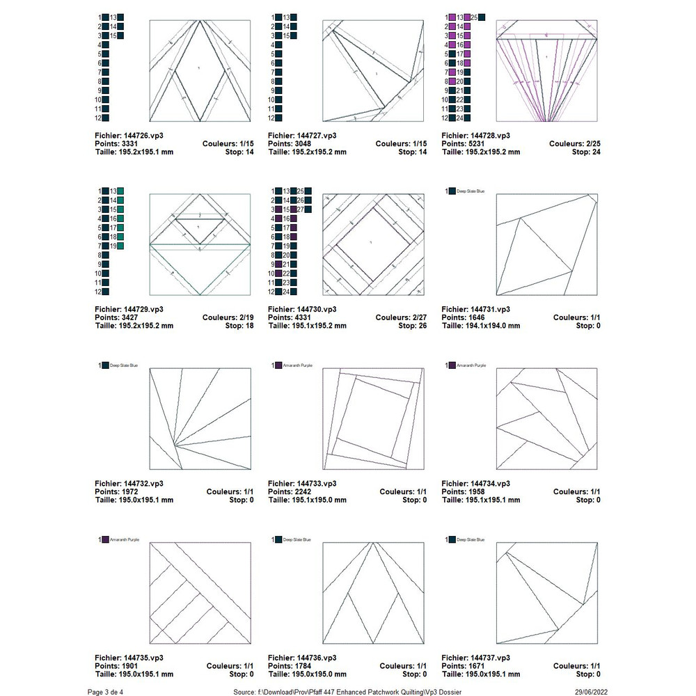 PFAFF Collection 447 Enhanced Patchwork Quilting 5