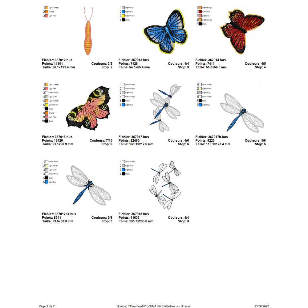 PFAFF Collection 367 Butterflies 4