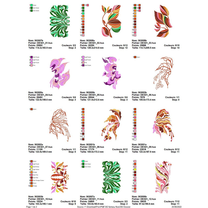 PFAFF Collection 363 Fantasy Flora 3