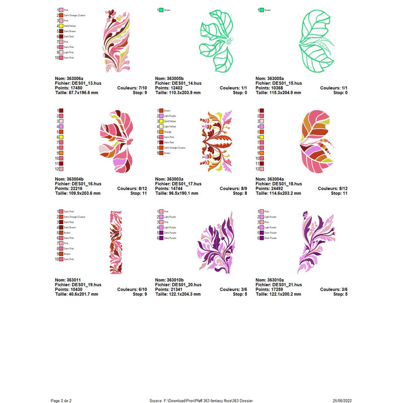 PFAFF Collection 363 Fantasy Flora 4