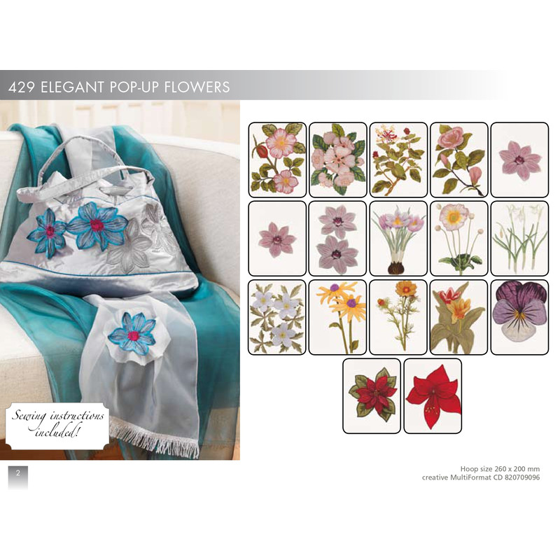 PFAFF Collection 429 Elegant Pop Up Flowers 0
