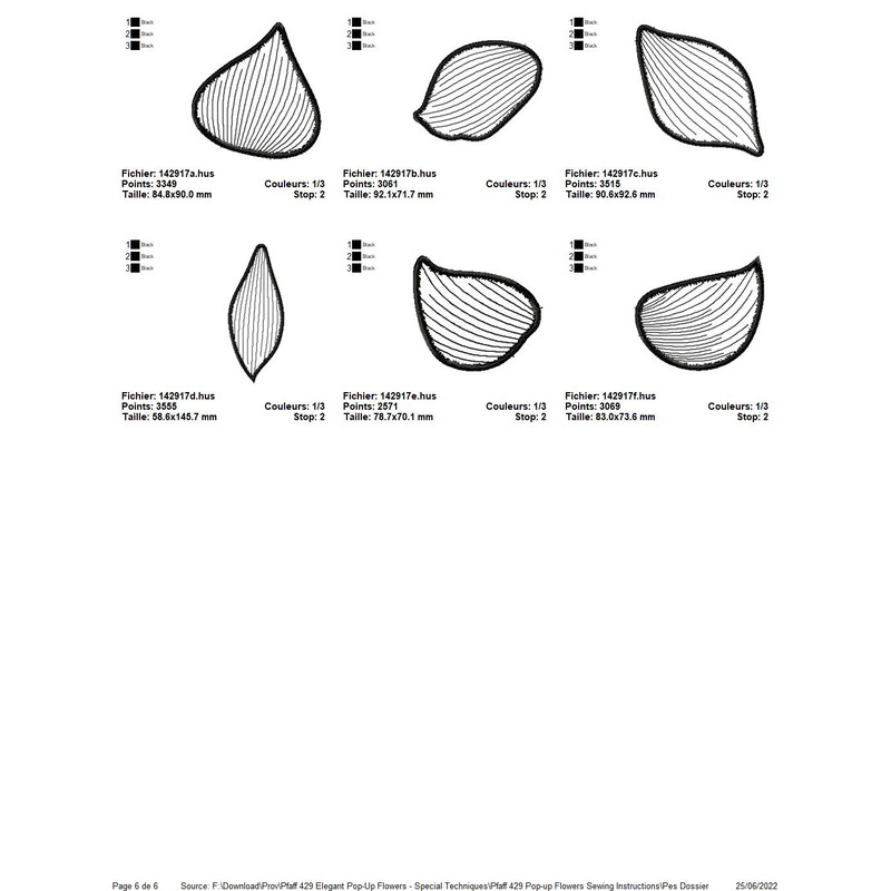 PFAFF Collection 429 Elegant Pop Up Flowers 6