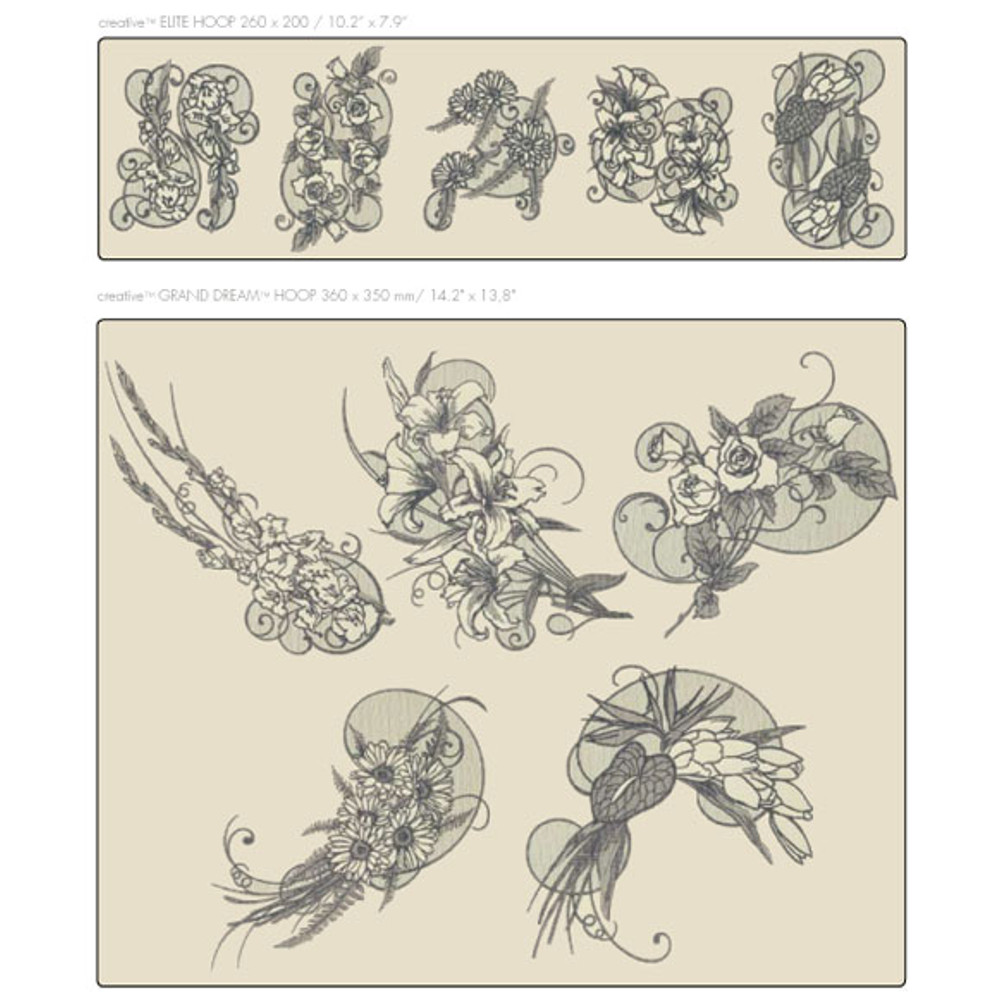 PFAFF Collection 434 Floral Fabric Art 1