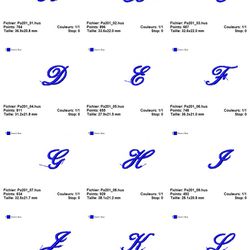 pfaff collection 201 alphabet