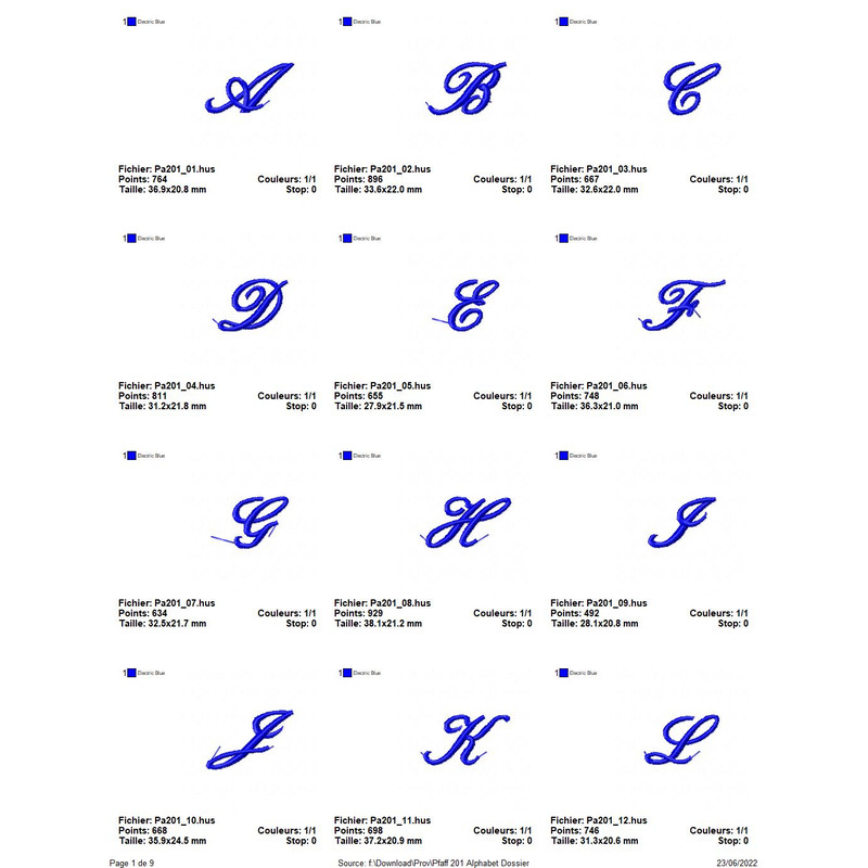 PFAFF Collection 201 Alphabet 0