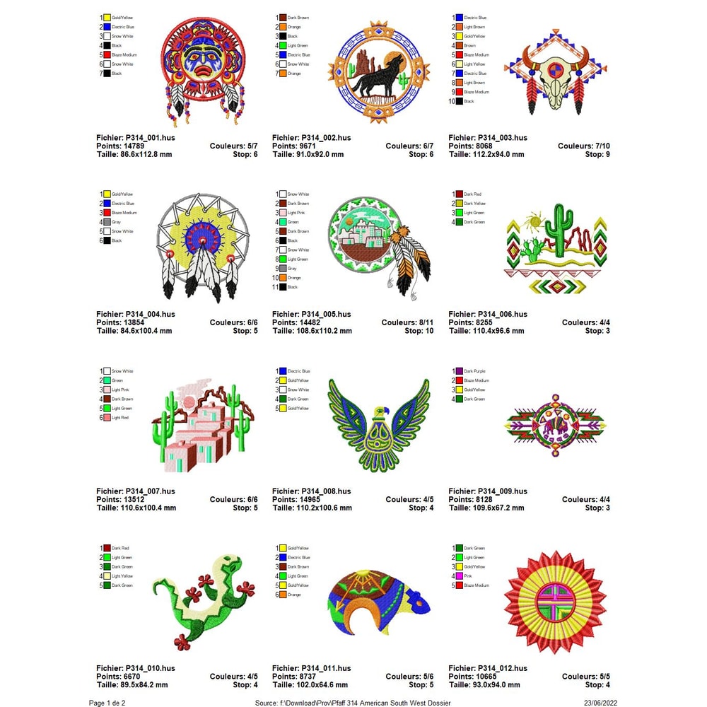 PFAFF Collection 314 American South West 0