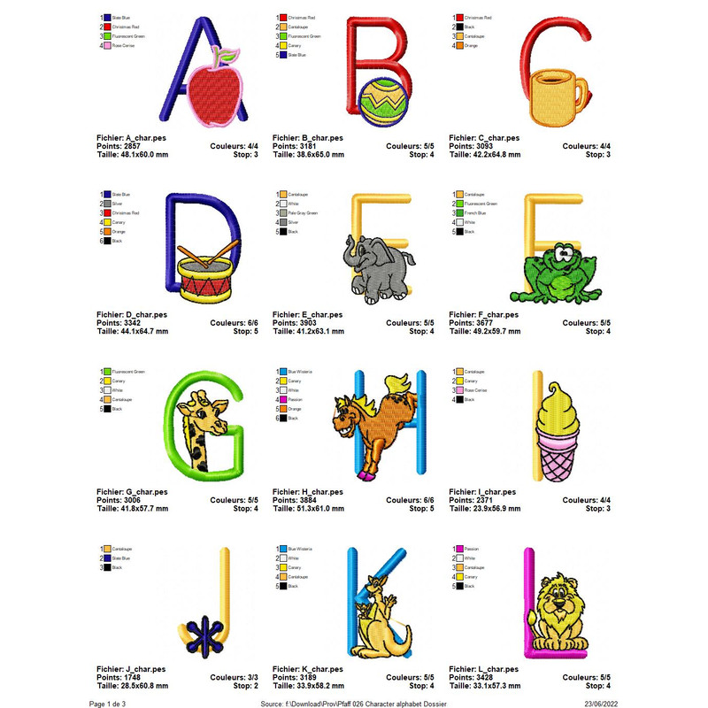 PFAFF Collection 026 Character Alphabet 0