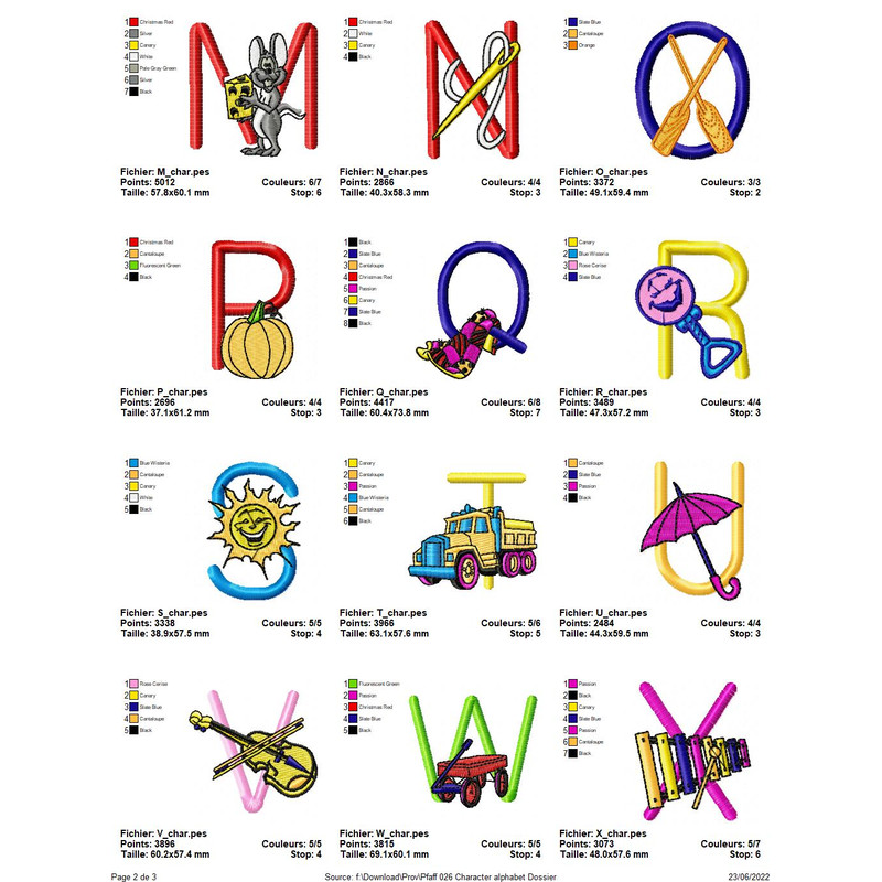 PFAFF Collection 026 Character Alphabet 1