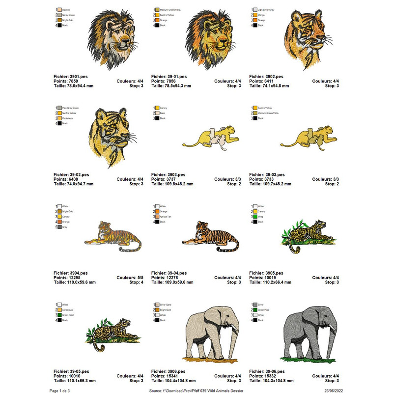 PFAFF Collection Wild Animals 1