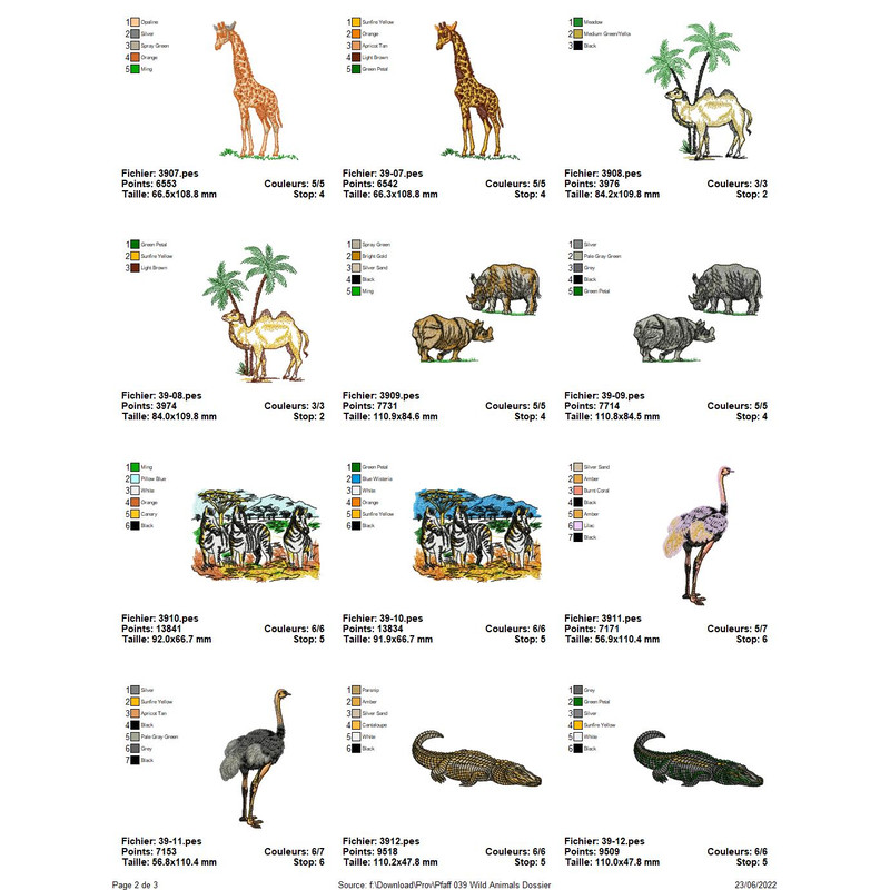 PFAFF Collection Wild Animals 2