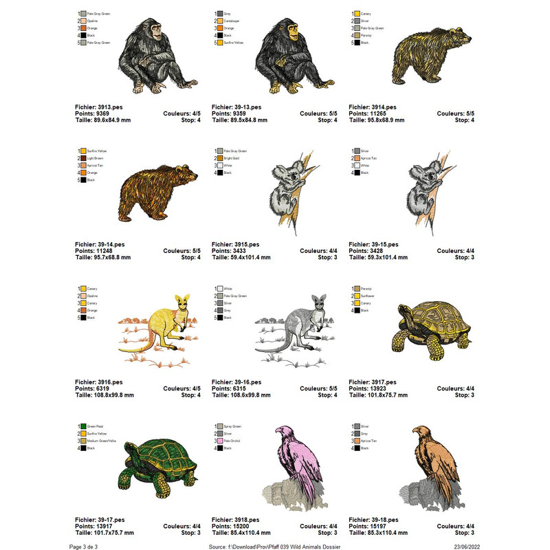 PFAFF Collection Wild Animals 3