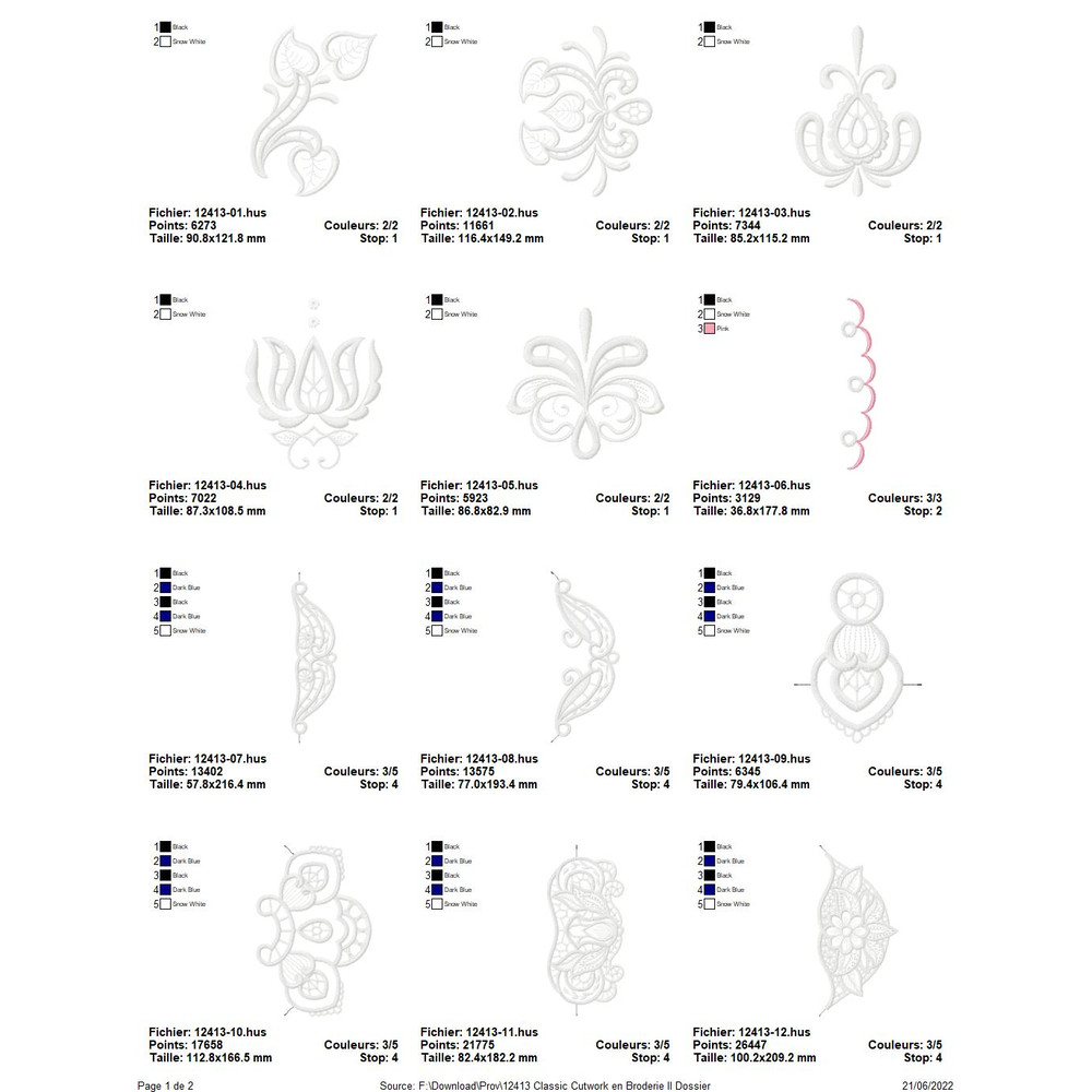 OESD 12413 Classic Cutwork 2 0