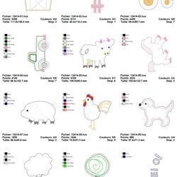 oesd 12414 baby farm applique