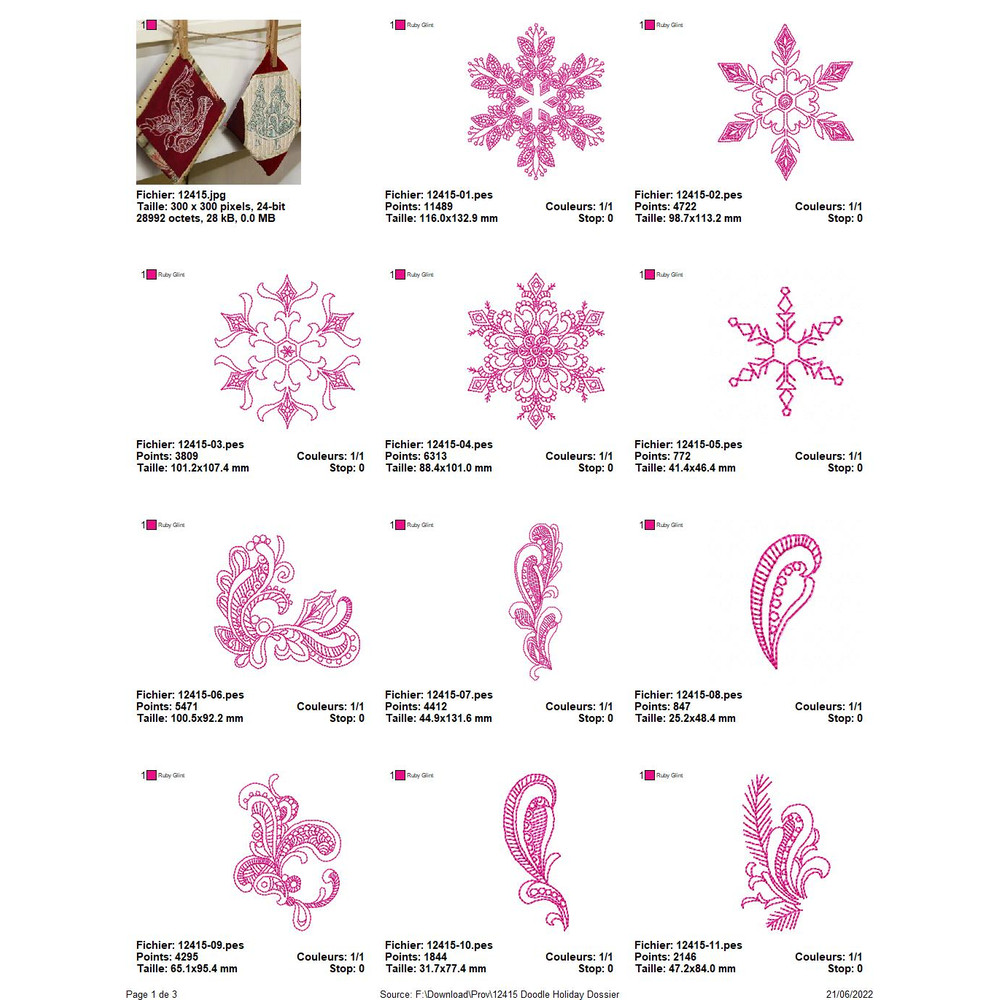 OESD 12415 Doodle Holiday 1