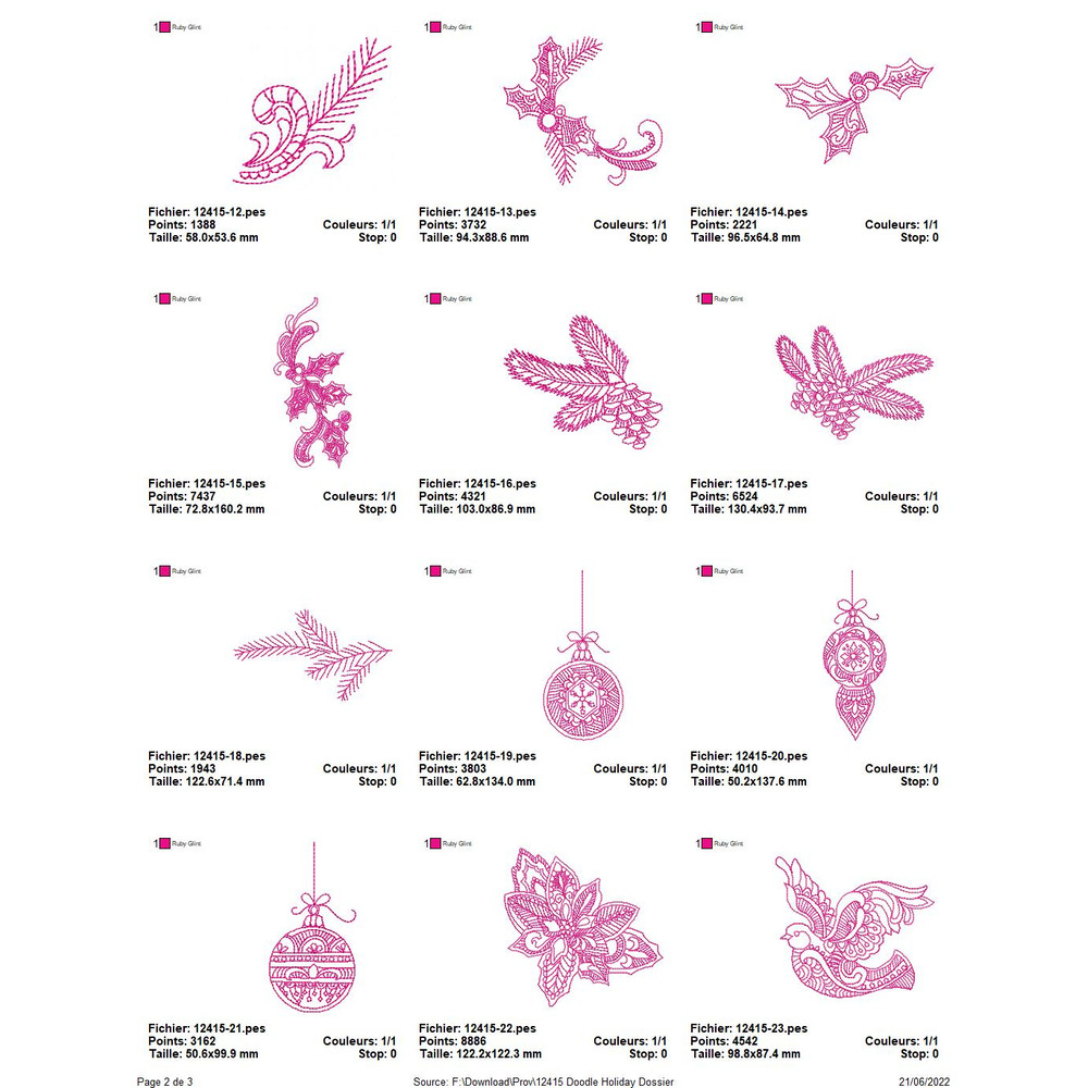 OESD 12415 Doodle Holiday 2